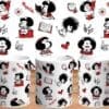 Taza de Ceramica Mafalda Quino 3d conmemorativa 3