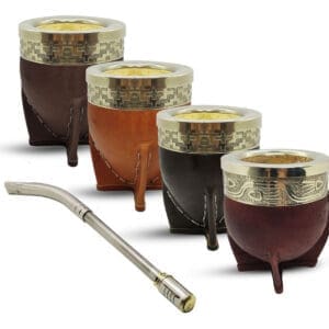 Mate Imperial Virola de Alpaca con Bombilla Pico de LOro PREMIUM