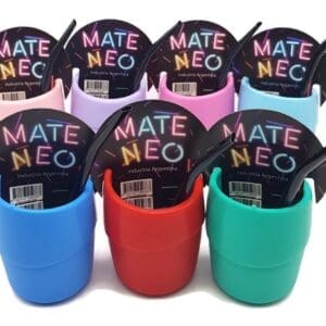 Mate Neo - Mate Moderno con Bombilla Limpieza Facil Varios Colores - 20 Unidades