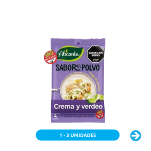 Alicante - Sabor en Polvo Sazonador Crema y Verdeo 30g - 4 sobres