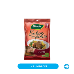 Alicante - Caldo Sazonador Carne 30gr - 4 sobres