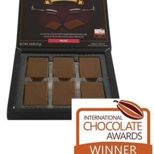 La Goulue - Chocolate con Leche Caja 6 tabletas 72gramos Rellenas con Malbec