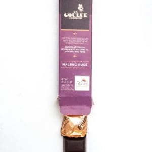 LA GOULUE BARRAS SEMIAMARGO 55% RELLENAS de MALBEC ROSE EDICION ESPECIAL JEAN RIVIER  47grAMOS - 6 Unidades