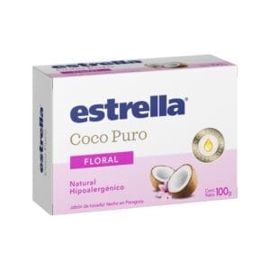 Estrella - Jabon Coco Puro Floral 100gr - 3 Unidades por paquete