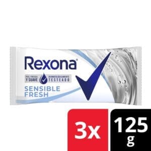 Rexona - Jabon Sensible Fresh - 125gr - 3 Unidades