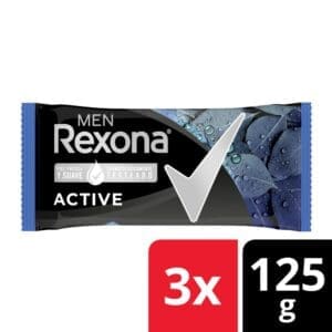 Rexona - Jabón Active - 125gr - 3 Unidades
