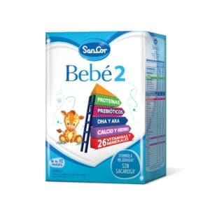 Sancor - Bebé 2 - Leche Infantil en Polvo Original 6 a 12 Meses - 800gr