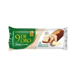 9 de Oro - Budín integral banana y 5 semillas 220gr