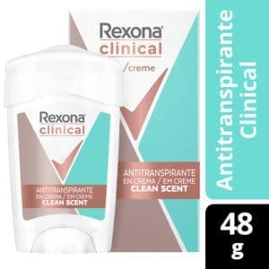 Rexona - Desodorante Antitranspirante Clinical Clean Fresh en barra 48gr