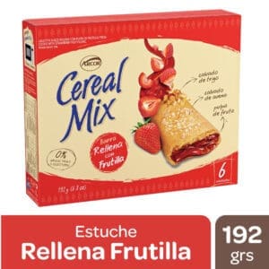 Cereal Mix - Barra de Cereal Rellenas de Frutilla 156gr - 6 Unidades