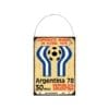 Chapa 20x28cm Decorativo Mundial Fútbol Argentina 1978
