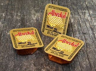 Abedul - Miel de abejas Porción individual Blister 25gr - Caja 108 Unidades