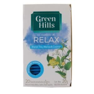 Té Relax Mezcla D Green Hills Cja 20gr