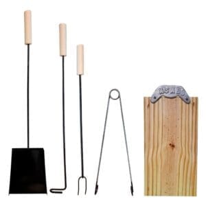 Juego Asador Kit Asado Set Parrillero de 5 Partes