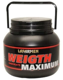 Lafarmen Weight Maximum Powder Chocolate Flavored Energizing Dietary Supplement with Cheese Protein - Carbohydrates - Sports Nutrition - Gluten Free 15kg / 33 lb