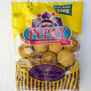PEPAY -Polvorón de Cacao 350gr 15 Paquetes