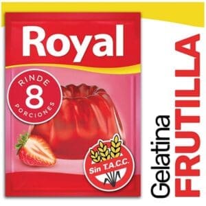 Royal - Gelatina Frutilla Sobre 40gr - 8 Sobres