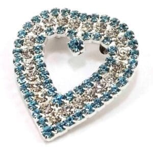 Pin Prendedor Bandera Escarapela Argentina Strass Corazón