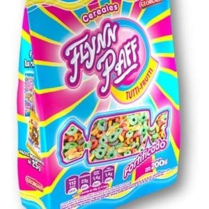 Flynn Paff - Cereales Aritos Tutti Frutti Bolsa 200gr - 3 Unidades