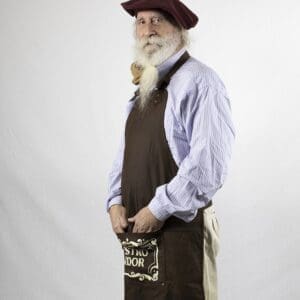 Delantal Parrillero Maestro Asador de Cuero Engrasado