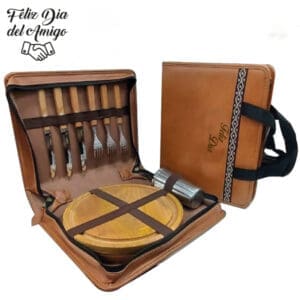 Kit Juego Set de Asado Ecocuero 2 Personas