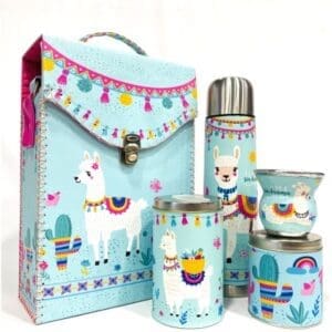 Set Matero Completo x5 con Portatermo Maletín - Llama