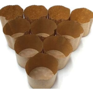 Moldes de Papel para Pan Dulce 500gr - 10 Unidades / Paper Mold To Prepare Sweet Bread 500gr 10 Unidades