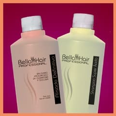 Bella Hair - COMBO VERANO Alisado Definitivo + Shampoo Acido Argan 1/2lt