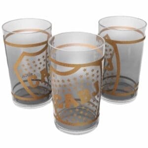 Boca Juniors - Vaso de Vidrio con Licencia Oficial - 6 Unidades
