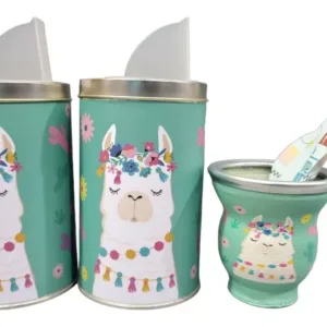 Llama - Set de Mate Yerbera y Azucarera y Mate