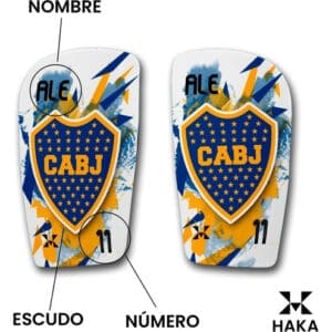 Boca Juniors - Canilleras Personalizadas de Alto Impacto