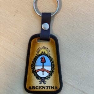 Llavero de Cuero Escudo Nacional