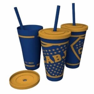 Boca Juniors - Vaso Largo con Sorbete y Licencia Oficial