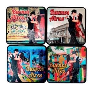 Posavasos Foil Parejas de Tango (4 Unidades)