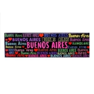 Iman Alargado Buenos Aires Multicolor / Elongated Magnet Buenos Aires Multicolor