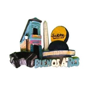 Iman de Resina Buenos Aires, Monumentos y Subte / Resin Magnet Buenos Aires, Monuments And Subway