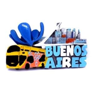 Iman de Resina Bs As Monumentos y Micro / Resin Magnet Bs As Monuments & Bus