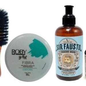 Shampoo Sir Fausto Barba Aceite Pasta Roby Cepillo Cerda