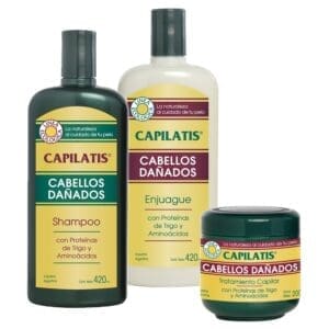 Capilatis - Shampoo + Enjuague + Tratamiento Capilar Cabello Dañado