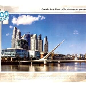 Rompecabezas 1000 Piezas - Puente de la Mujer Puerto Madero