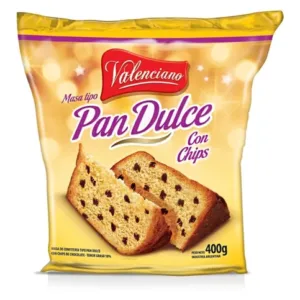 Pan Dulce Valenciano con Chips 400gr - 12 Unidades / Valenciano Sweet Bread with Chips 400gr - 12 Unidades