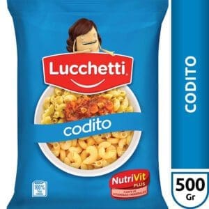 Lucchetti - Fideos Coditos 500gr - 3 Unidades