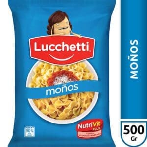 Lucchetti - Fideos Moños 500gr - 3 Unidades