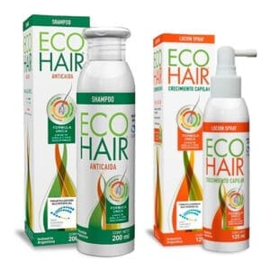 Eco Hair - Combo Anticaída Crecimiento Cabello Loción + Shampoo