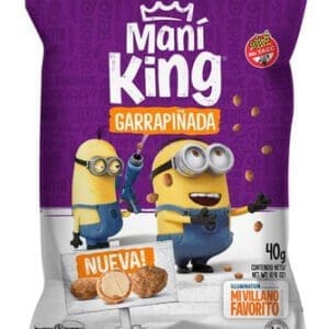 Maní King Garrapiñada 40gr - Caja - 8 Unidades / Maní King Caramel Coated Almond 40gr 8 Unidades Box