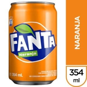 Fanta - Gaseosa de Naranja Lata 354ml - 3 Unidades