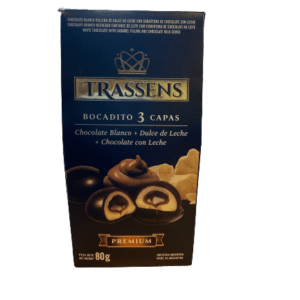 Trassens Bocaditos 3 Capas Premium 80gr - 3 Unidades / Trassens 3 Layers Chocolate Premium 80gr - 3 Unidades