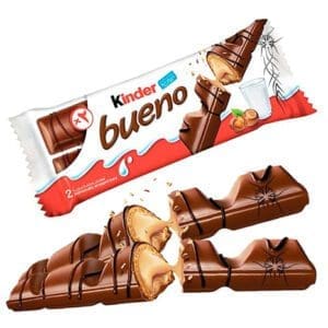 Kinder - Bueno Oblea Chocolate con Crema de Avellanas 43gr 5 Unidades