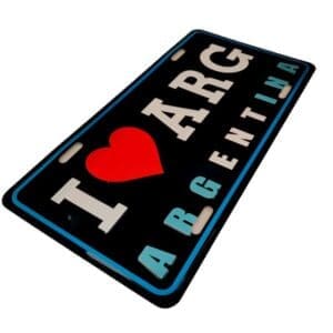 Placa Cartel GrandeI LOVE ARG