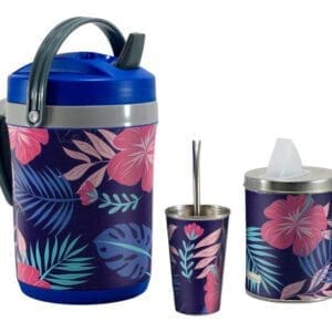 Hoja Fondo Azul - Set Kit Tereré Termolar